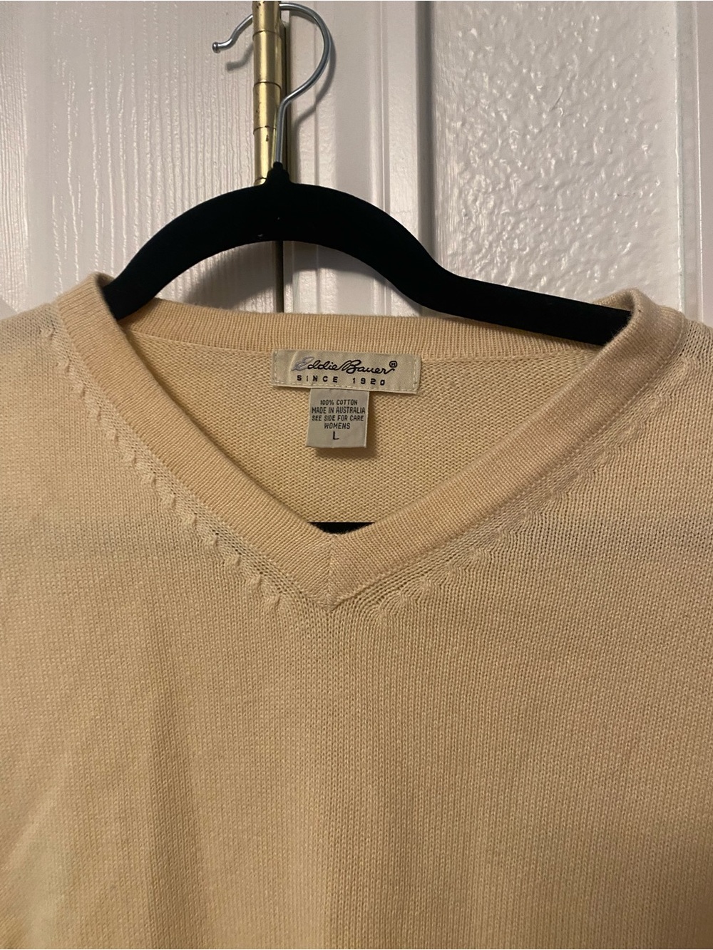 Eddie Bauer Women’s V-Neck Sweater in Yellow